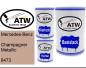 Preview: Mercedes-Benz, Champagner Metallic, 8473: 500ml Lackdose + 500ml Klarlack + 250ml Härter - Set, von ATW Autoteile West.